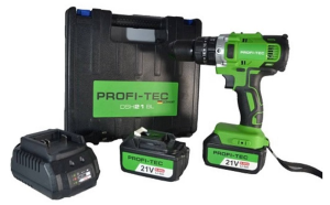 Аккумуляторный шуруповерт PROFI-TEC DSH21BL SET
