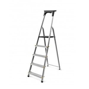 Стремянка алюминиевая с лотком Stark SALT 505 PRO Black