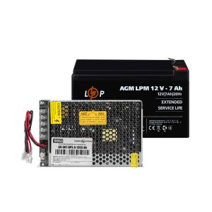 Импульсный блок питания с аккумулятором Green Vision GV-007-UPS-A-1203-8A-7Ah