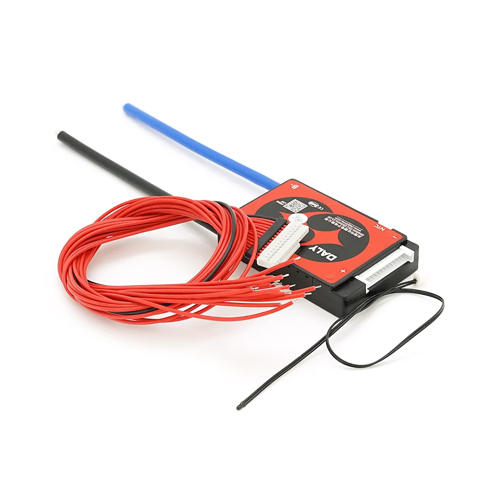 BMS плата Daly 13S48V50A Li-ion 13S. 48V (max.54.6V). Discharge 50A. Charge 25A. Balance 30mA. <20mΩ. Bluetooth. Common Port (симметрия). 80x61x16мм