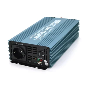 Инвертор напряжения Mexxsun MXS-1500, 12V / 220V, 1500W с модифицированной синусоидой, 2 Shuko, клемные провода, Q6