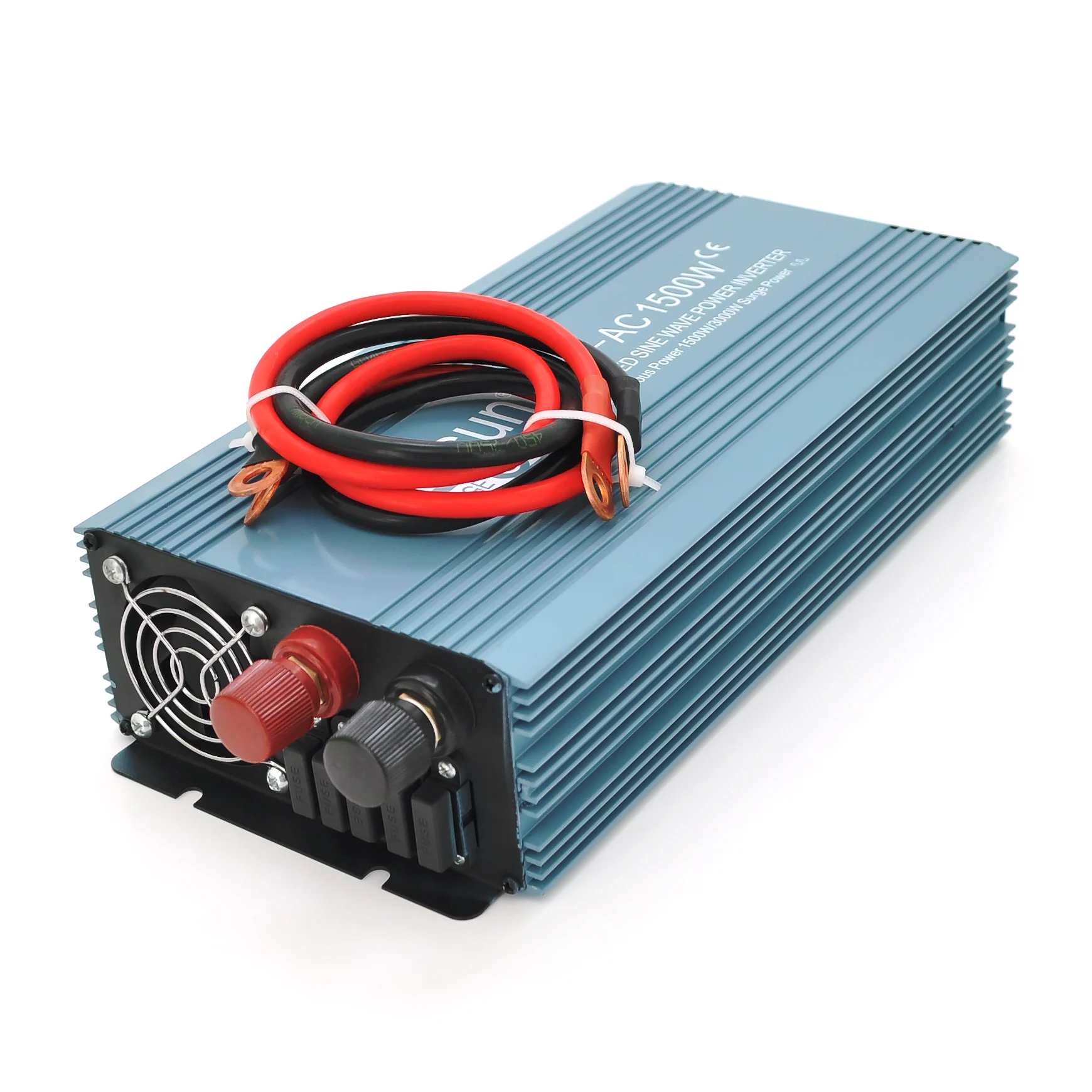Инвертор напряжения Mexxsun MXS-1500, 24V / 220V, 1500W с модифицированной синусоидой, 2 Shuko, клемные провода, Q4