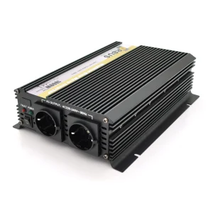 Инвертор напряжения ORBUS ORMS24-1800 (1800Вт), 24 / 220V, approximated, 2 Shuko, клемные провода, 5 предохранителей, Box.Q20