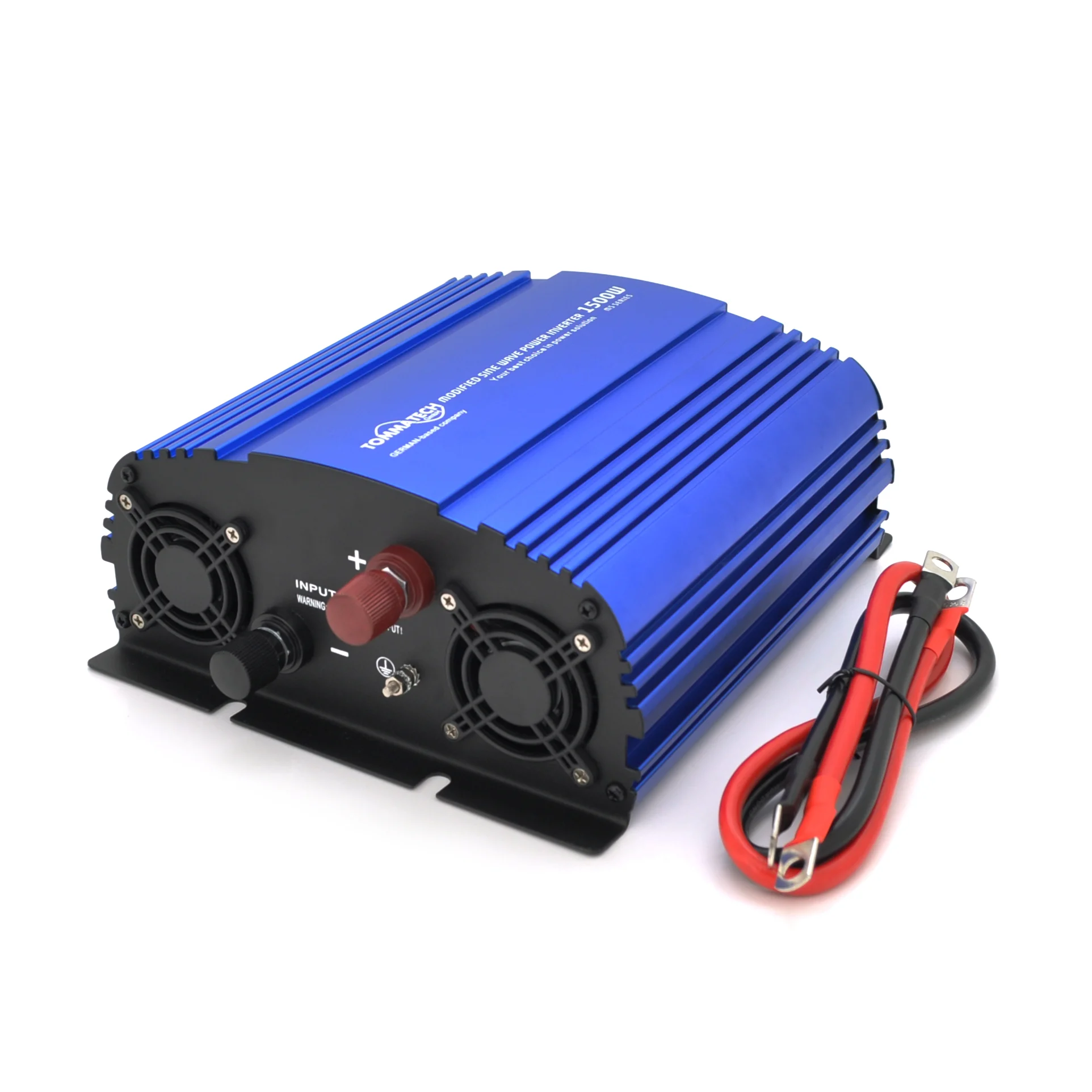 Инвертор напряжения Tommatech MS-1500, 12V / 220V, 1500W с аппроксимированной синусоидой, 2Shuko, USB, клеммные провода, 6 предохранителей, Q4