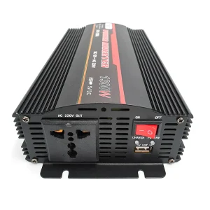 Инвертор напряжения UKC 1300ВА(650Вт)+CHARGE 10A, 12 / 220V approximated, 1 универсальная розетка, Box