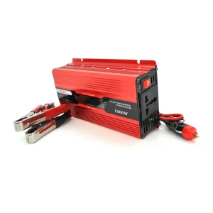 Инвертор напряжения UKC+LCD, 1000ВА(600Вт), 12 / 220V, approximated, 1 универсальная розетка, клемы + крокодилы