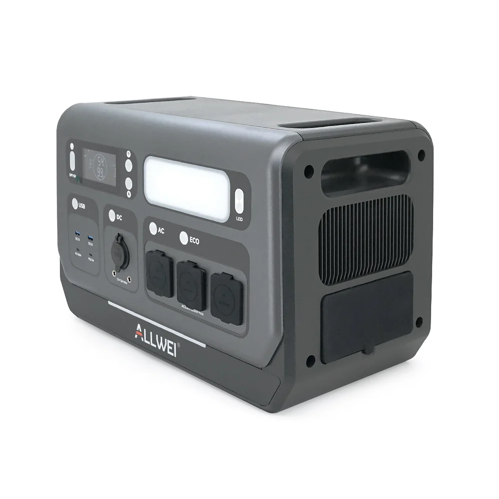 Портативная зарядная станция ALLWEI SGR-PPS2400-2PRO, 2400W / 2048Wh LiFePO₄, MPPT 500W max ХТ60 / 12 - 60 В / 10 А, 2xDC5521-12V-12A, CarPort-12V-12A, 3xAC230V, 2xUSB-A-18W, 2xUSB-C-100W, Wi-Fi, charge 1.5 h, 465x260x295 мм,23.5кг