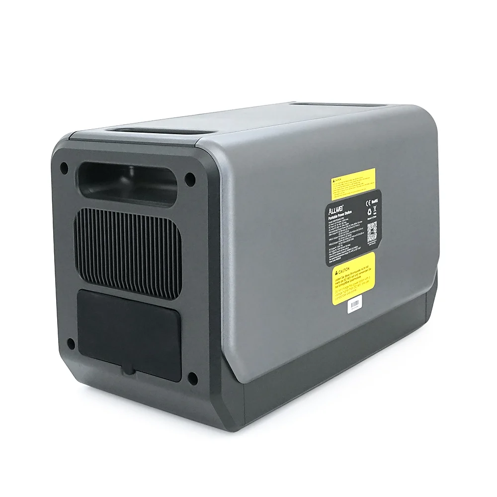 Портативная зарядная станция ALLWEI SGR-PPS2400-2PRO, 2400W / 2048Wh LiFePO₄, MPPT 500W max ХТ60 / 12 - 60 В / 10 А, 2xDC5521-12V-12A, CarPort-12V-12A, 3xAC230V, 2xUSB-A-18W, 2xUSB-C-100W, Wi-Fi, charge 1.5 h, 465x260x295 мм,23.5кг