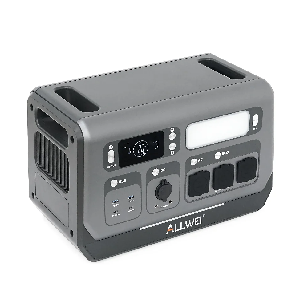 Портативная зарядная станция ALLWEI SGR-PPS2400-2PRO+BAT, 2400W / 4096Wh LiFePO₄, MPPT 500W max ХТ60 / 12 - 60 В / 10 А, 2xDC5521-12V-12A, CarPort-12V-12A, 3xAC230V, 2xUSB-A-18W, 2xUSB-C-100W, Wi-Fi, charge 1.5 h, 480x260x535 мм, 42.5кг