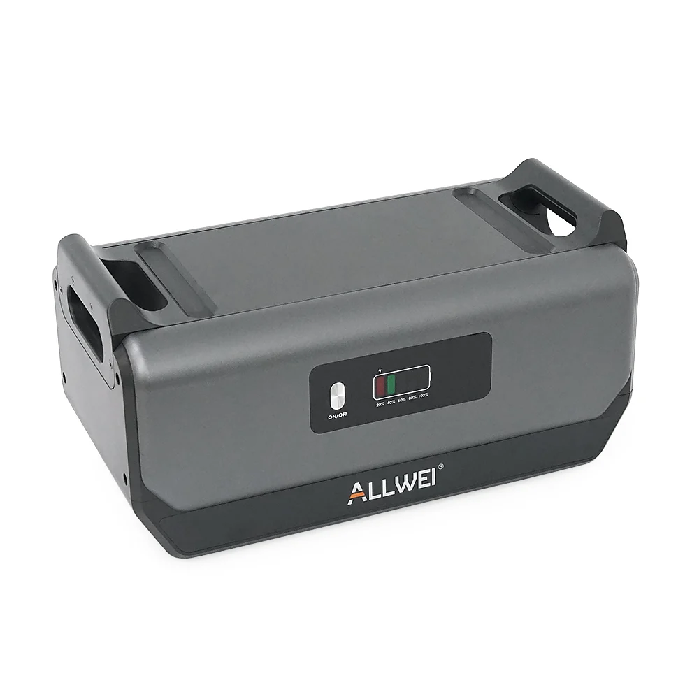 Портативная зарядная станция ALLWEI SGR-PPS2400-2PRO+BAT, 2400W / 4096Wh LiFePO₄, MPPT 500W max ХТ60 / 12 - 60 В / 10 А, 2xDC5521-12V-12A, CarPort-12V-12A, 3xAC230V, 2xUSB-A-18W, 2xUSB-C-100W, Wi-Fi, charge 1.5 h, 480x260x535 мм, 42.5кг