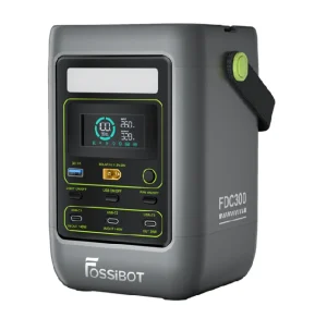Портативная зарядная станция FOSSiBOT FDC300, 300W / 288Wh LiFePO₄, MPPT 120W max, USB-A-18Вт,USB-С-30Вт,2*USB-C-140Вт, Fan, 135×135×205 мм, 2,7 кг