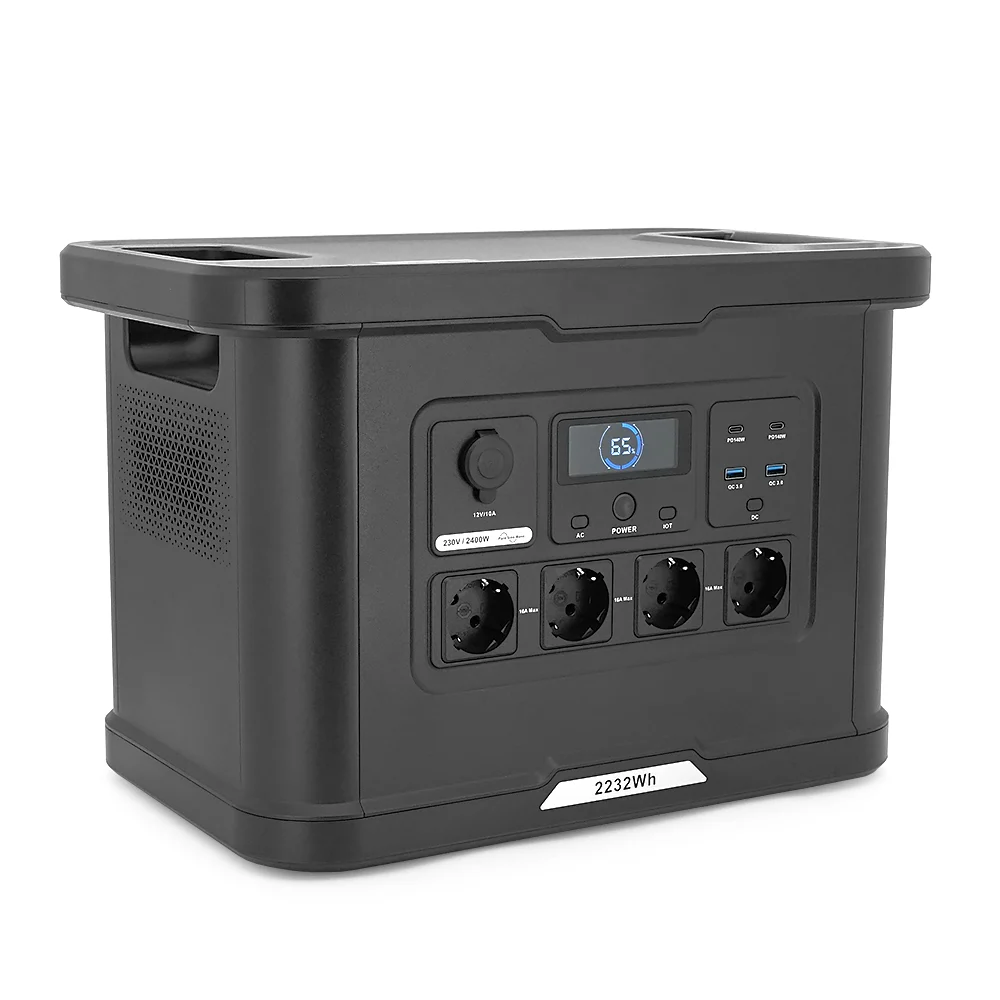 Портативный источник питания OUPES S024 Lite, LiFePO4, мощность 2400Вт, пиковая 4500Вт, 2232Wh, 457*270*310 мм, 20,5 кг