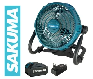 Вентилятор аккумуляторный гибридный 21V/220V SAKUMA CF3021-CORE SET112SB